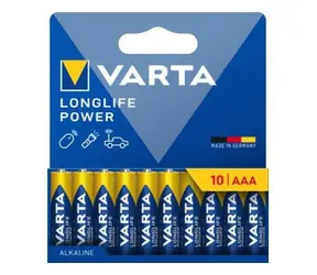 Varta Longlife Baterie AAA 10ks / 1.5V / alkalická / v blistru
