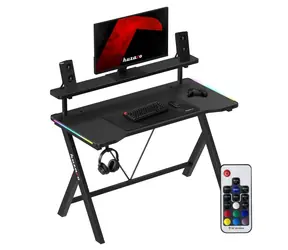 Huzaro Hero 1.9 RGB černá / Herní stůl / 120 x 60 x 92 cm