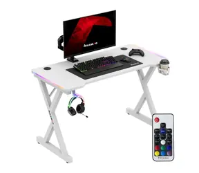 Huzaro Hero 2.3 RGB bílá / Herní stůl / 120 x 60 x 72 cm