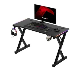 Huzaro Hero 2.3 RGB černá / Herní stůl / 120 x 60 x 72 cm
