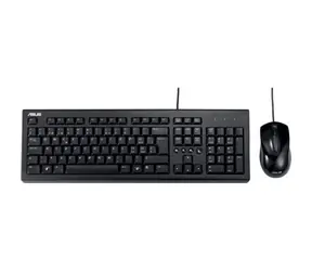 ASUS U2000 černá / Set klávesnice + myš / CZ layout / USB-A / 1000 DPI