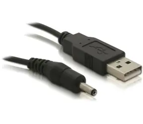 Delock Napájecí kabel z USB DC jack 3,5 mm černá / kabel 1.5 m 