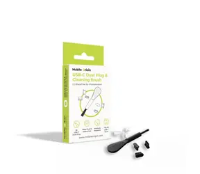 Mobile Origin USB-C Dust Plug & Cleaning Brush CL1 pro iPhone & Android