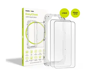 Mobile Origin EasyGlass Ochranné sklo EasyGlass s aplikátorem pro Apple iPhone 15 & 16 / 2ks