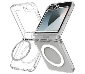 Spigen Ultra Hybrid Pro kryt s MagSafe pro Samsung Galaxy Z Flip 2025 FE/Flip 6 čirá