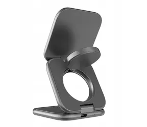 Mobile Origin 3in1 Qi2 25W UltraSlim 1.5m šedá / Univerzální kabel pro Apple Watch & Airpods & USB-C
