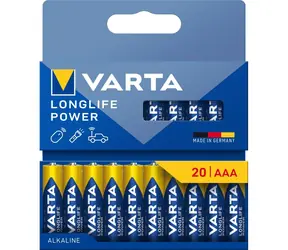 Varta Longlife Baterie AAA 20ks / 1.5V / alkalická / v blistru