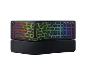Razer Pro Type Ergo černá / bezdrátová ergonomická klávesnice / 2.4GHz / Bluetooth / USB-C / US Layout