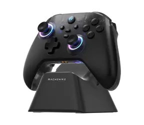 Machenike G3 V2 černá / Bezdrátový herní ovladač s nabíjecí stanicí / Bluetooth / 2.4GHz / USB-C / Nintendo Switch/Switc