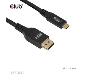 Club3D Kabel USB-C na DisplayPort 2.1 / DP54 Bi-Directional / 8K120Hz / 4K480Hz / 2m