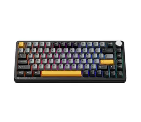 Machenike K600-B82W černá / bezdrátová herní klávesnice / mechanická / GR Silver Switch / Bluetooth / 2.4GHz / USB-C