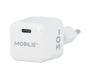 Mobilis 001383 Nabíječka USB-C bílá / 30W