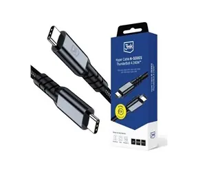 3mk Hyper kabel N-SERIES Thunderbolt 4 1m 48V/5A 40Gb/s 240W 8K60Hz PD3.1 černá