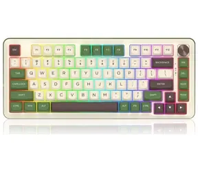 Rozbaleno - Redragon K681CGC-RGB-PRO Cyrus zelená / Herní klávesnice / mechanická / Dragon Growl / RGB / BT / USB / US  / rozbaleno