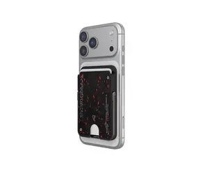 SKINARMA Vektor magnetický držák karet s chytrým stojánkem na mobilní telefon, Black
