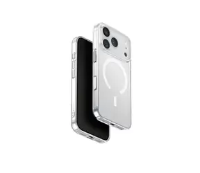 UNIQ Airsuit MagClick charging ochranný kryt na iPhone 17 Pro, Glossy clear/white