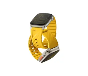 UNIQ Fluo magnetický řemínek pro Apple Watch 49/46/45/44/42/41/40 mm, Golden yellow