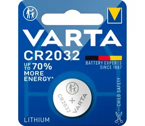 Varta Knoflíková baterie CR2032 100ks / 3.0V / 230 mAh / lithium / v boxu