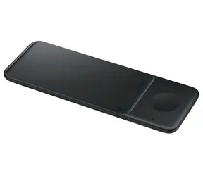 Rozbaleno - SAMSUNG Wireless Charger Trio černá / Indukční nabíjecí stanice pro nabíjení až tří kompatibilních zařízení / rozbaleno