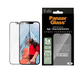 PanzerGlass Ceramic II Apple iPhone 17e/16e/14/13/13 Pro s instalačním rámečkem