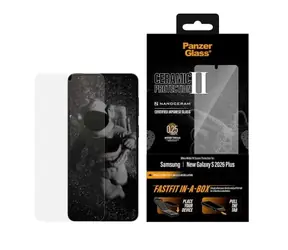 PanzerGlass Ceramic II Samsung Galaxy S26+ s bezprašným instalačním boxem