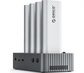 Orico IT48N-C Dokovací stanice šedá / pro 4 disky s funkcí klonování M.2 NVME / USB-C