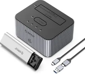 Orico IT28E-C Dokovací stanice šedá / pro 2 pevné disky / USB-C / kabel USB-C/USB-A - USB-C