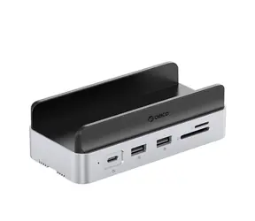 Orico MiniDock Dokovací stanice stříbrná / 3x USB-C + 3x USB-A + 1x HDMI + 1x LAN + SD/TF 