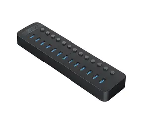 Orico CT2U3-13AB USB HUB s vypínači černá / 13x USB-A 3.0 / kabel USB-A - USB-B 1m