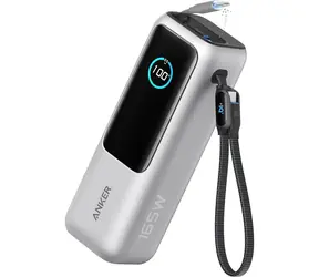 Rozbaleno - Anker 25000mAh Powerbanka stříbrná / 165W / 2x kabel USB-C  / rozbaleno
