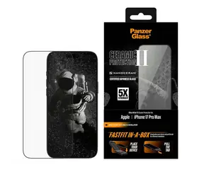 PanzerGlass Ceramic II Apple iPhone 17 Pro Max s bezprašným instalačním boxem