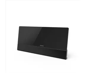 Rozbaleno - Hama aktivní pokojová TV anténa Premium černá / DVB-T2 / plochá / rozbaleno