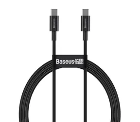 Rozbaleno - Baseus CATYS-B01 Kabel USB-C (M) - USB-C (M) 1 m černá
