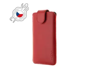 Rozbaleno - FIXED Posh Kožené pouzdro velikost 6XL+ červená / rozbaleno
