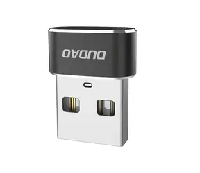 Dudao L16AC adaptér / USB-C / USB / černá