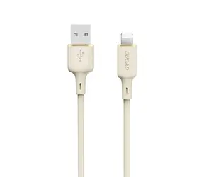 Dudao Datový kabel  L7SL / USB-A / Lightning 5A / 1 m / béžová