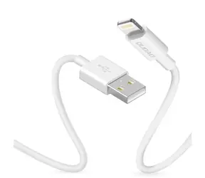 Dudao Datový kabel  L1L / USB-A / Lightning 3A / 1 m / bílá
