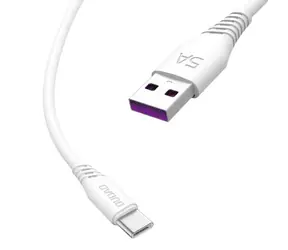 Dudao Datový kabel L2T / USB-C / 5A / 2 m / bílá