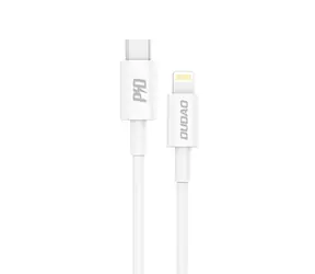 Dudao Datový kabel  L6X / USB-C / Lightning 20W / 1 m / bílá