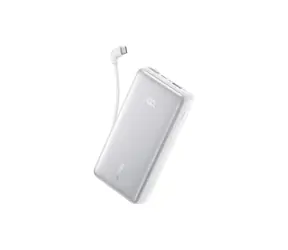 Anker Zolo 10000mAh bílá / Powerbanka / 22.5W / s kabelem USB-C / USB-C