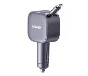 Anker Nano šedá / Nabíječka do auta / navíjecí kabel USB-C / 75W