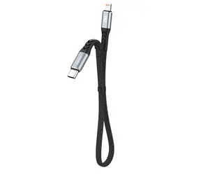 Dudao Datový kabel  L10P / USB-C / Lightning 20W / 0.23 m / černá