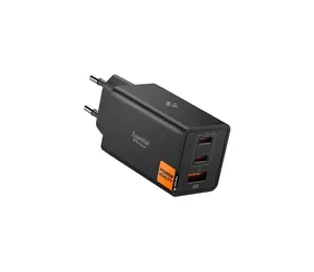 Rozbaleno - Spigen Essential EE673EU 67W / černá / Nabíječka / 2x USB-C / USB-A / rozbaleno