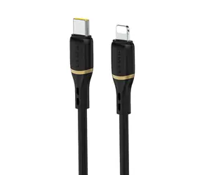 Dudao Datový kabel  L25X / USB-C / Lightning 30W / 1 m / černá