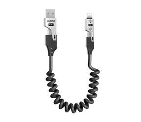 Dudao Datový kabel  L20 4v1 / USB-A / 2x USB-C / Lightning 65W / 1.5 m / černá