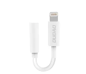 Dudao L16i adaptér Lightning / 3,5 mm jack / bílá