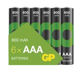 GP Nabíjecí baterie ReCyko Pro AAA (HR03) 800mAh 6ks