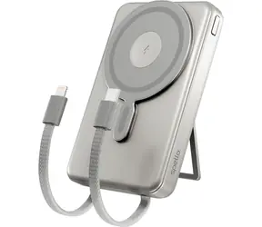 Spello ForcePack 4v1 SP75 10000mAh stříbrná / Powerbanka / 3x USB-C / 1x Lightning / Qi2