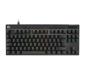 Rozbaleno - Logitech G Pro X TKL RAPID černá / herní klávesnice / US layout / USB / RGB Lightsync  / rozbaleno