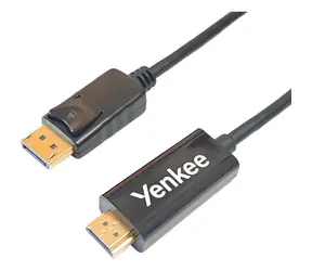 Rozbaleno - YENKEE YCH 415 Kabel HDMI 1.4 (M) - Display Port (M) 2 m černá / 4K/30Hz / 10.2 GB/s / 48 bit / rozbaleno